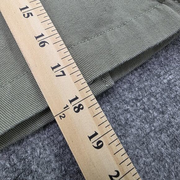 Abercrombie Fitch Jacket Womens XS Green Cropped Utility Snap Front Lined Preppy - Picture 7 of 16